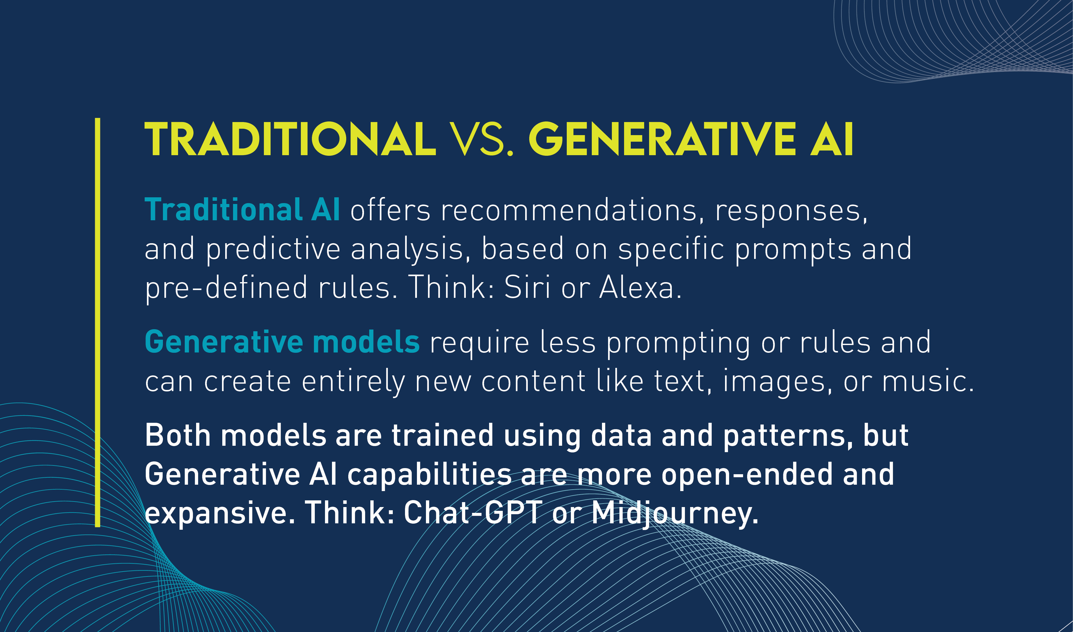 Traditional vs. Generative AI