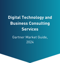 Digital Technology and Business Consulting Services badge from Gartner Market Guide, 2024